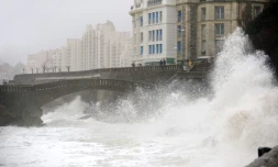 Vents violents le 9 mars 2016 Ă Biarritz