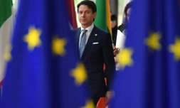 Le chef du gouvernement italien Giuseppe Conte à Bruxelles, le 28 juin 2018