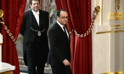 Le président François Hollande le 30 mars 2016 à l'Elysée à Paris