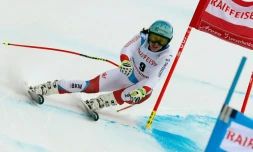 La Suissesse Wendy Holdener lors du slalom du combiné de Lenzerheide (Suisse), le 26 janvier 2018