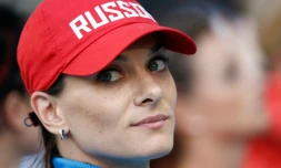 La perchiste russe Yelena Isinbayeva, le 13 août 2013, à Moscou