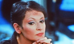 La chanteuse Barbara, le 30 octobre 1982 
