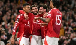 Les joueurs de Manchester United le 8 mai 2025 