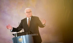 Le président allemand Frank-Walter Steinmeier, le 8 février 2022 à Berlin