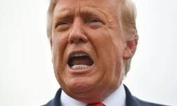 Le président américain Donald Trump sur la base militaire d'Andrews le 10 septembre 2020