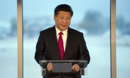 Xi Jinping, le président chinois, le 23 octobre 2015, à Manchester