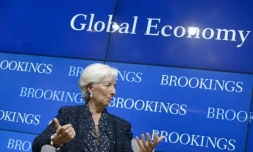 Le directrice du FMI et ancienne ministre française de l'Economie, Christine Lagarde à Washington, le 22 septembre 2015
