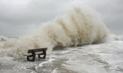 La tempête Xynthia frappe le village de Ver-sur-Mer dans le Calvados le 28 février 2010
