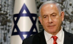 Le Premier ministre israélien Benjamin Netanyahu, lors d'une conférence de presse à Jérusalem le 25 septembre 2019