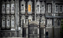 Une demeure en bois de la ville de Tomsk, en Sibérie, le 8 septembre 2020