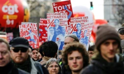 Manifestation contre la réforme des retraites, le 29 janvier 2020 à Paris