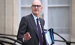 Le ministre de l'Economie Roland Lescure à l'Elysée, le 14 octobre 2025