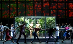 Répétition en costumes de "La damnation de Faust" à l'Opéra Bastille à Paris" le 2 décembre 2015