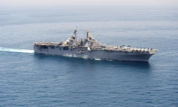 Le navire militaire américain USS Boxer, le 15 juin 2016 dans le Golfe