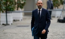 Le Premier ministre Edouard Philippe arrive à Matignon le 19 décembre 2019 