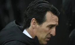 L'entraîneur d'Arsenal Unai Emery avant le match contre Vitoria Guimaraes en C3, le 6 novembre 2019 à Guimaraes