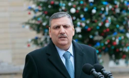 Le coordinateur de l'opposition syrienne, Riad Hijab, le 11 janvier 2016 à l'Elysée, à Paris