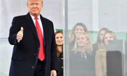 Donald Trump participe à la "Marche pour la vie" à Washington le 24 janvier 2020, une première pour un président américain en exercice 