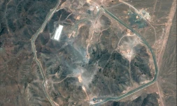 Image satellite fournie par la société Maxar Technologies due complexe nucléaire iranien de Fordo, le 1er juillet 2025