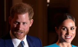 Le prince Harrry et son épouse Meghan à Londres, le 5 mars 2020
