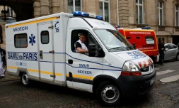 Une ambulance du SAMU à Paris le 28 mai 2016