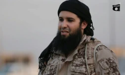 Une photo tirée d'une vidéo de propagande de l'EI en Irak, le 20 juillet 2016, montre le jihadiste français Rachid Kassim