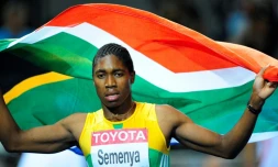 La Sud-Africaine Caster Semenya victorieuse du 800 m aux Mondiaux de Berlin, le 19 août 2009