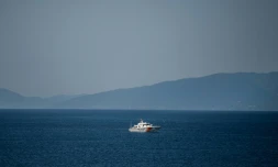 Un bateau des gardes-côtes turcs en patrouille, le 4 avril 2016