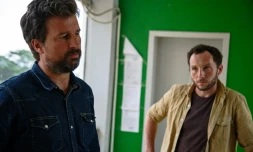 Le journaliste Français Jean-Philippe Rémy et le photographe Britannique Phil Moore, à Bujumbura le 29 janvier 2016