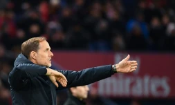 L'entraîneur du Paris-SG, Thomas Tuchel, lors du match de Ligue 1 face au Stade Rennais, au Parc des Princes, le 27 janvier 2019