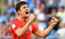 Le défenseur Harry Maguire buteur lors de la qualification de l'Angleterre en demi finale du Mondial le 7 juillet 2018