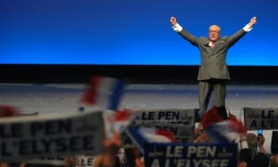 Jean-Marie Le Pen le 19 avril 2007, à Nice