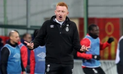 L'entraßneur belge du Stade de Reims Will Still lors du déplacement à Lens le 16 décembre 2023