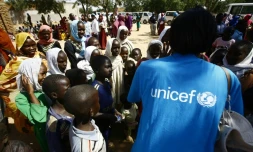 Dans un camp de personnes déplacées au Darfour, le 8 février 2017