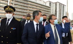 Gérald Darmanin à Choisy-le-Roy dans le Val-de-Marne, le 1er septembre 2020