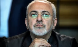 Le chef de la diplomatie iranienne Mohammad Javad Zarif rencontre son homologue russe à Moscou, le 28 avril 2018 