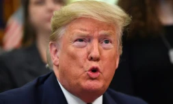 Le président américain Donald Trump s'exprime depuis le Bureau ovale le jeudi 16 janvier 2020