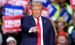 Donald Trump à Pittsburgh, en Pennsylvanie le 4 novembre 2024