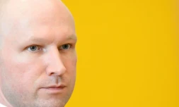 L'extrémiste norvégien Anders Behring Breivik, le 15 mars 2016 à Skien en Norvège