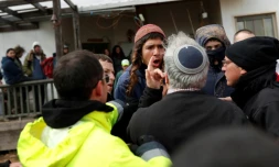 Evacuation de la colonie d'Amona sur les territoires palestiniens, le 1er février 2017