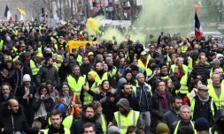 Manifestation de "gilets jaunes" à Paris le 26 janvier 2019