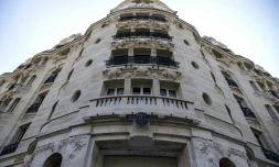 La façade de l'hôtel Lutetia à Paris, le 6 juillet 2018, rouvert après 4 ans de travaux 