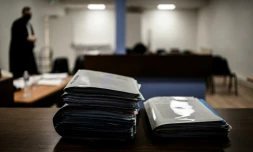 Des dossiers avant une audience devant le tribunal pour enfants à Vienne, en Isère, le 10 janvier 2022