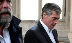 Jérôme Cahuzac à son arrivée à la cour d'appel de Paris, le 15 mai 2018