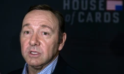L'acteur américain Kevin Spacey, lors de la première diffusion de la saison 4 de la série House of Cards, à  Washington, le 16 novembre 2017