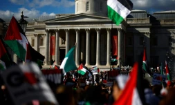 Nouvelle manifestation à Londres pour demander un cessez-le-feu permanent à Gaza, le 30 mars 2024