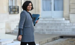 La ministre du Travail Myriam El Khomri, le 9 décembre 2015 au Palais de l'Elysée à Paris
