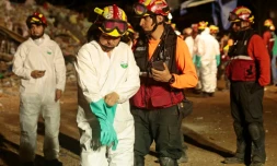 Pompiers et secouristes le 20 avril 2016 à Manta