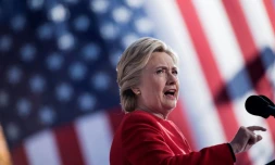 Hillary Clinton lors d'une réunion politique le 7 novembre 2016 à  Pittsburgh