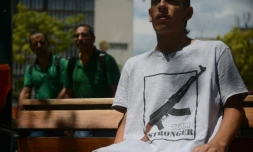 Le Colombien Mateo Alvarez, qui a voté non au référendum sur l'accord de paix, lors d'un entretien avec l'AFP, le 3 octobre 2016 à Medellin